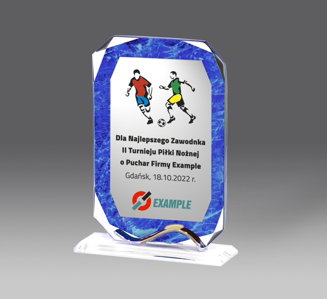 statuetka uniwersalna z grawerem, szkło, pudełko, h.18 (produkt niedostępny) puchary statuetki medale
